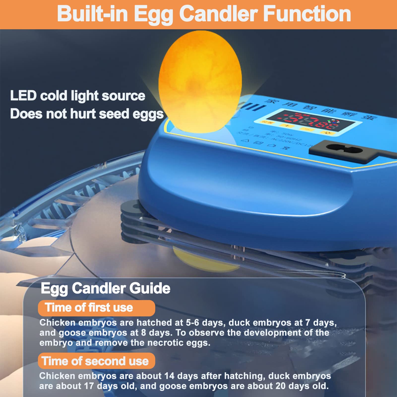 Amazon.com: 26-102 Egg Incubators for Chickens, Egg Candler